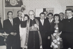 Bishop Ellis opening the 1964 Centre on Derby Rd.
