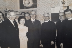 Jack Molloy Irish Ambassador - man in middle with glasses - opening the 1st Irish Centre on Derby Rd.